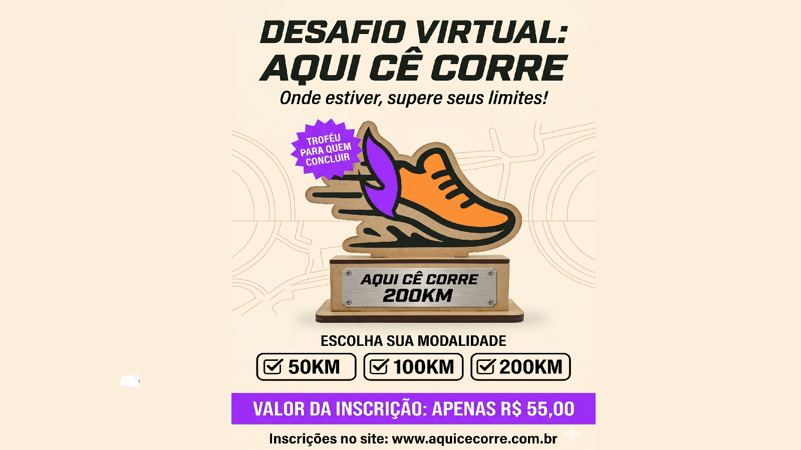 Desafio Virtual: Aqui CÊ Corre